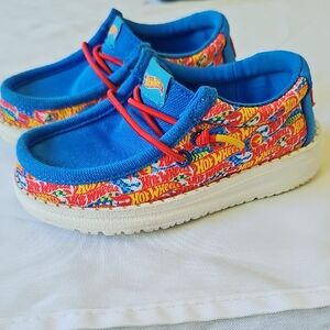 Hey Dude HOT Wheels Toddler Size 8 Shoes. Used but in Excellent Condition.